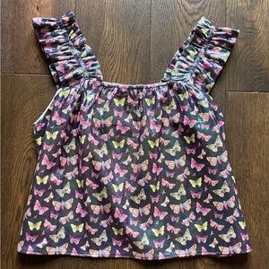 QUEEN OF SPARKLES shimmer butterfly top - NEVER WORN